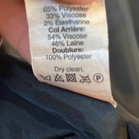 J crew classic wool blend black blazer two button front - Picture 4 of 12